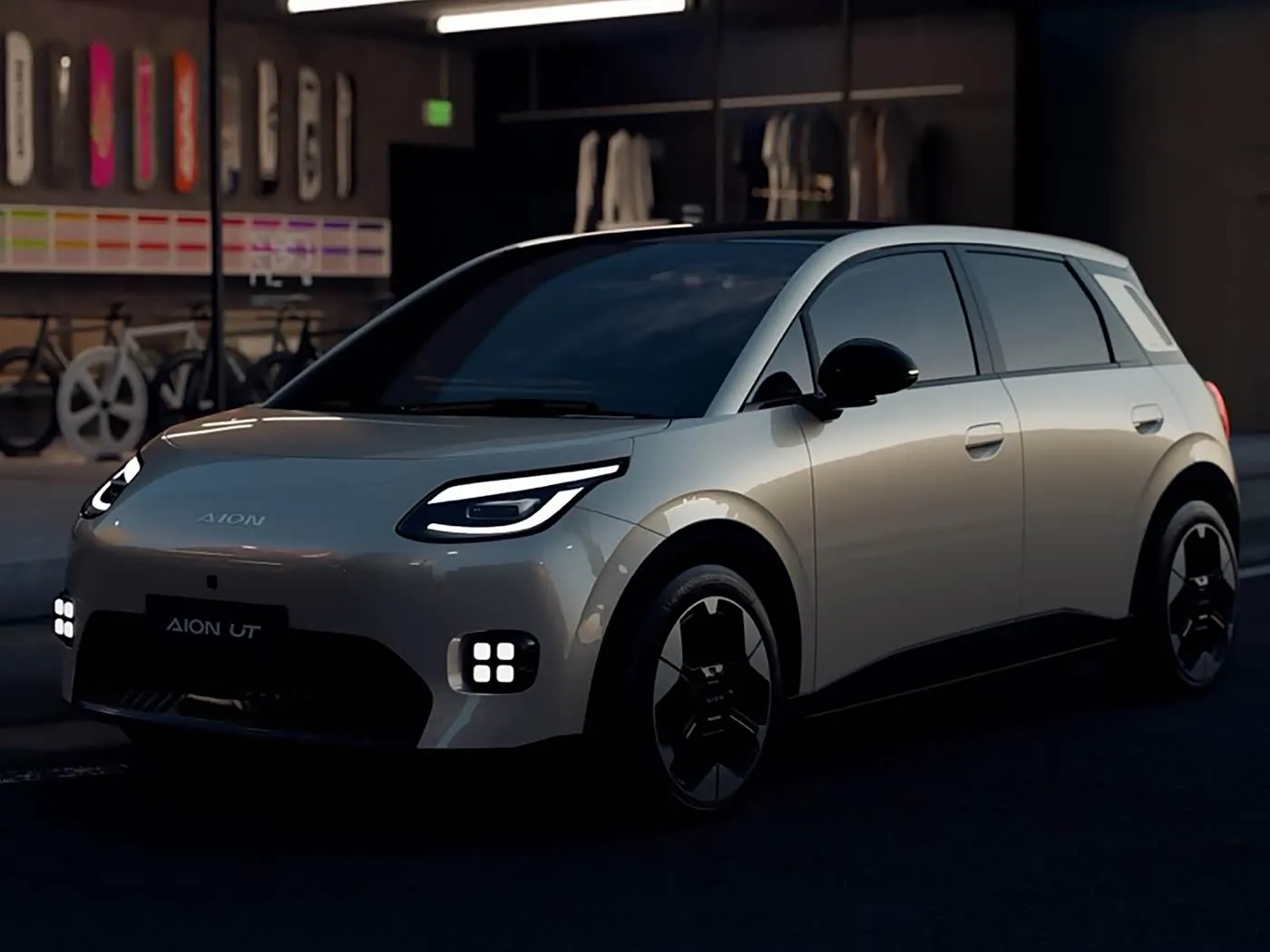 Mini Hatchback Elektrik i Ri me Energji të Pastra AION UT Shitet Hot Lithium Hybrid EV nga GAC Joint Venture Çmimi i ulët