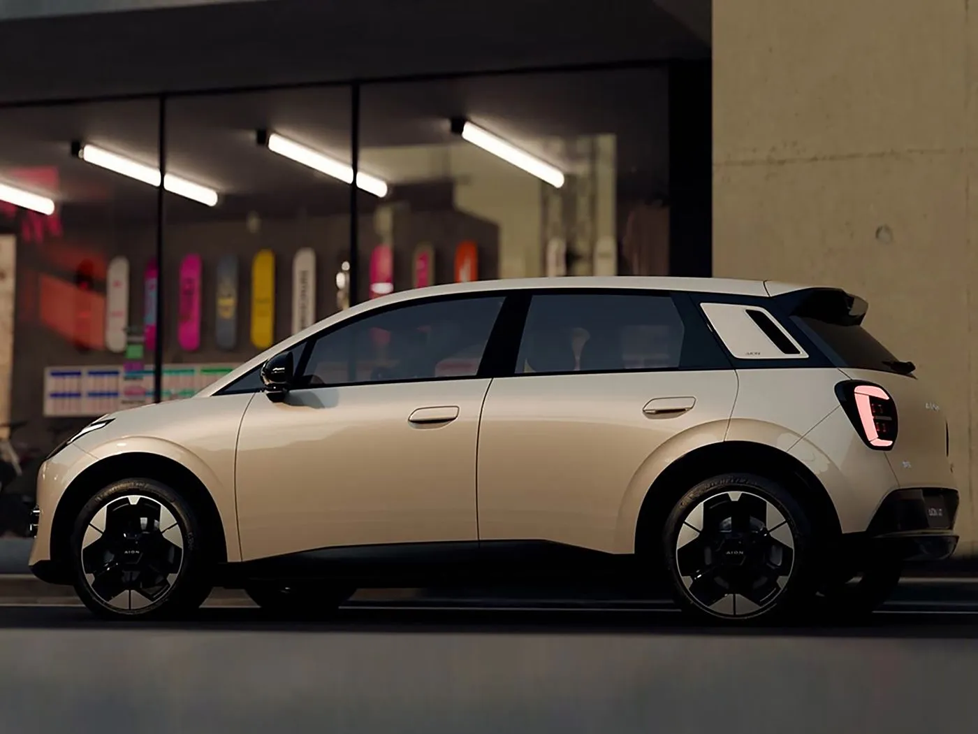 Mini Hatchback Elektrik i Ri me Energji të Pastra AION UT Shitet Hot Lithium Hybrid EV nga GAC Joint Venture Çmimi i ulët