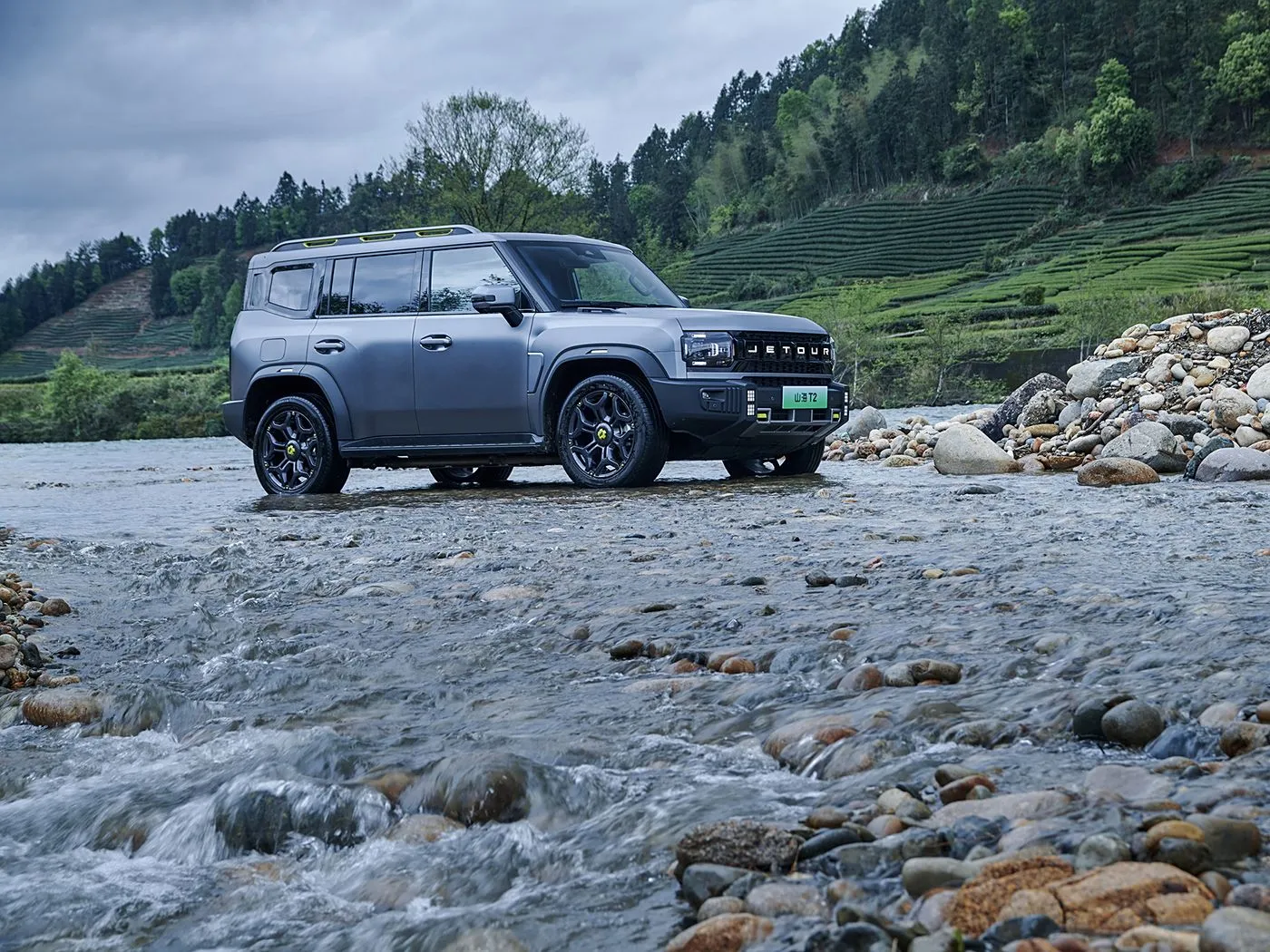 Jetour T2 SUV Hybrid Version Euro VI e re Drita e mbërritjes së re Turbo ACC Automatic Gearbox Lëkurë Timoni majtas