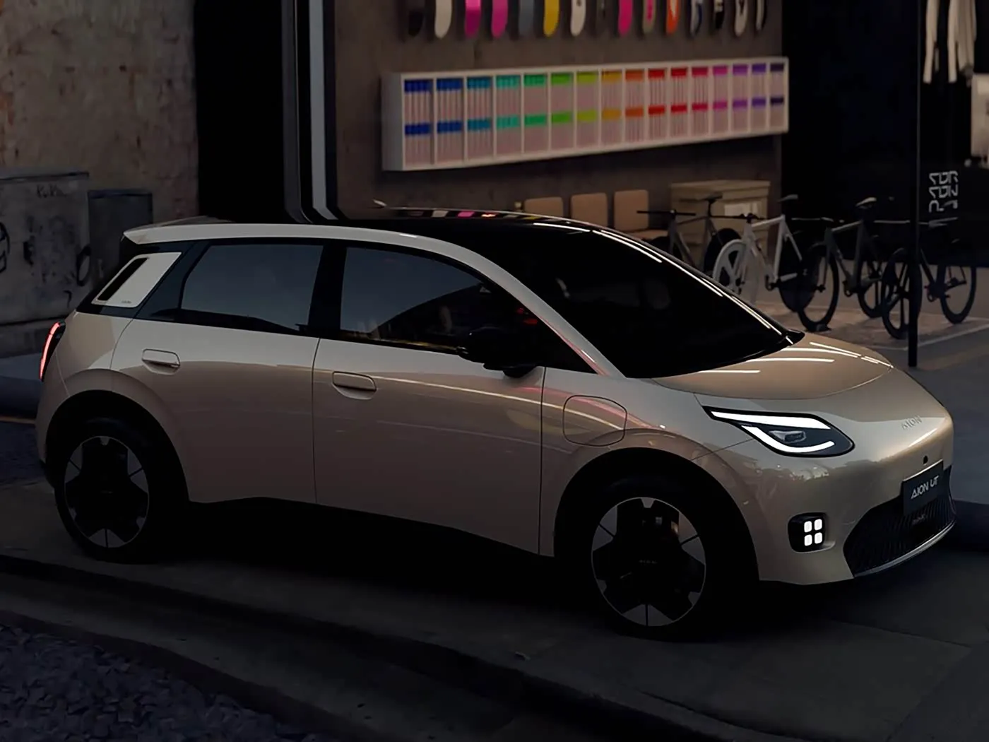 Mini Hatchback Elektrik i Ri me Energji të Pastra AION UT Shitet Hot Lithium Hybrid EV nga GAC Joint Venture Çmimi i ulët