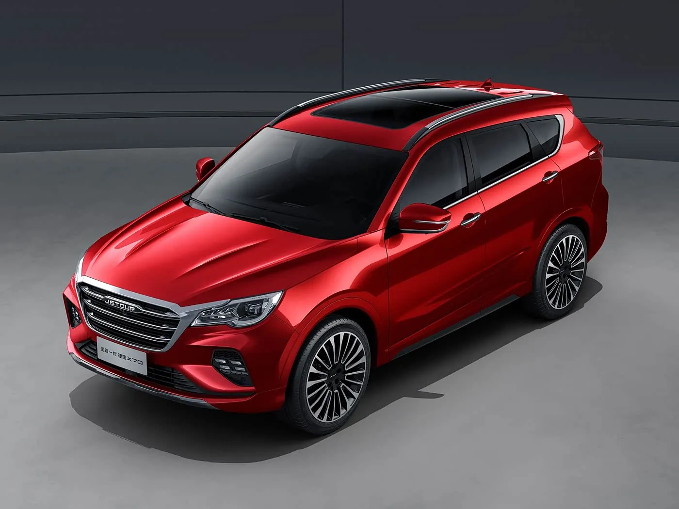 Krejt e re Chery Jetour X70 SUV Automatic Drive Raft çati prej aliazhi me emisione Euro VI Sedilje lëkure për kamerën e pasme
