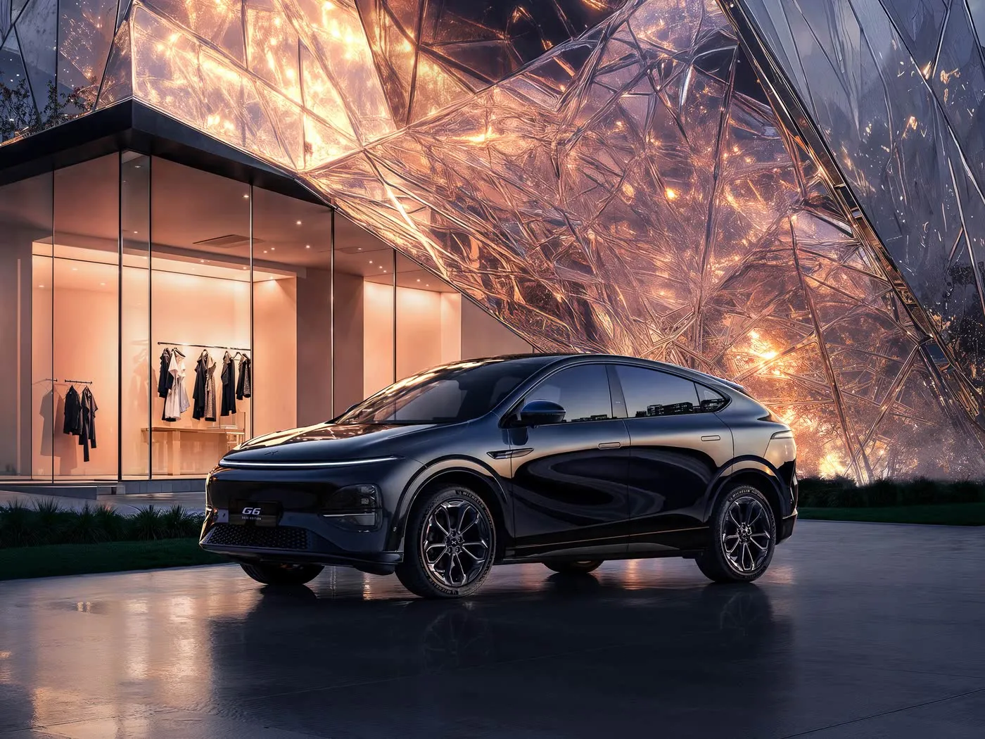 Xpeng G6 Electric Mini SUV Automatic Gearbox 4WD Drive me bateri litium me energji të re Automjeti i majtë i drejtimit me qelizë karburanti EV